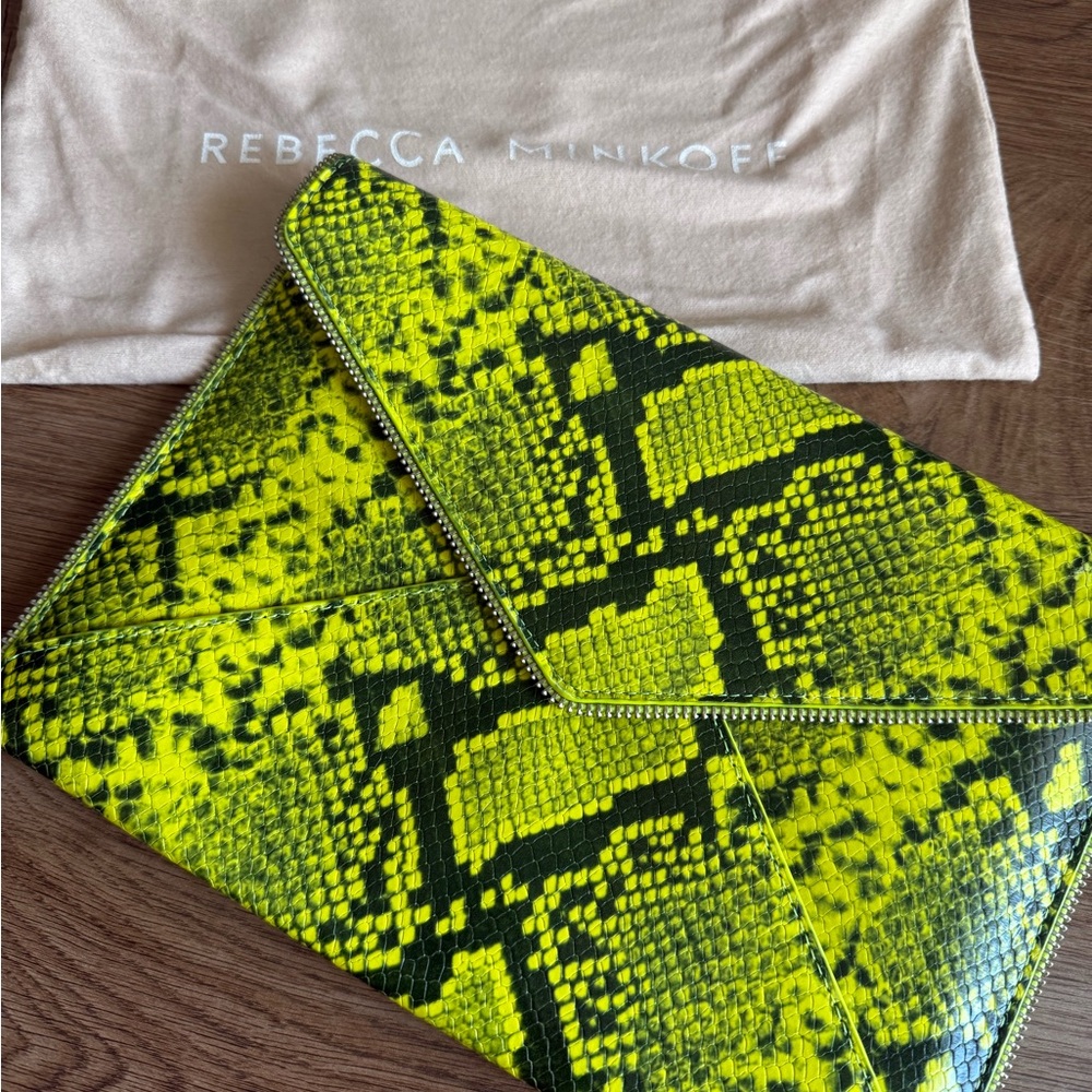 Rebecca Minkoff Lime Green Clutch